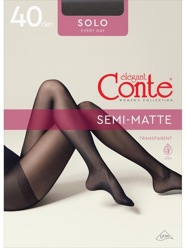 Rajstopy damskie CONTE ELEGANT SOLO 40, r.2, beige - 4