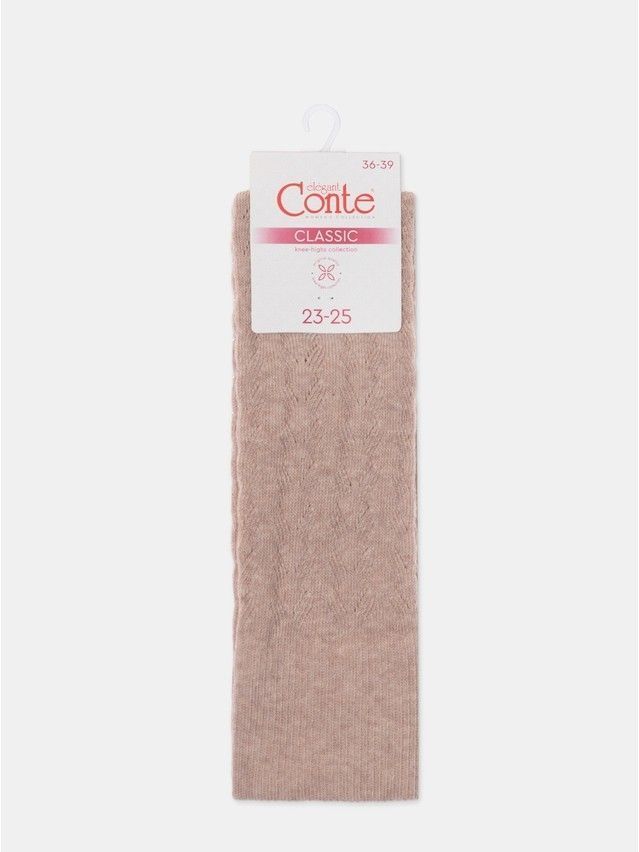 Podkolanówki damskie CONTE ELEGANT CLASSIC, r.36-39, 010 biały - 7