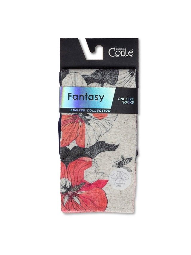 Skarpetki damskie CONTE ELEGANT FANTASY, r.36-39, 256 beżowy - 3
