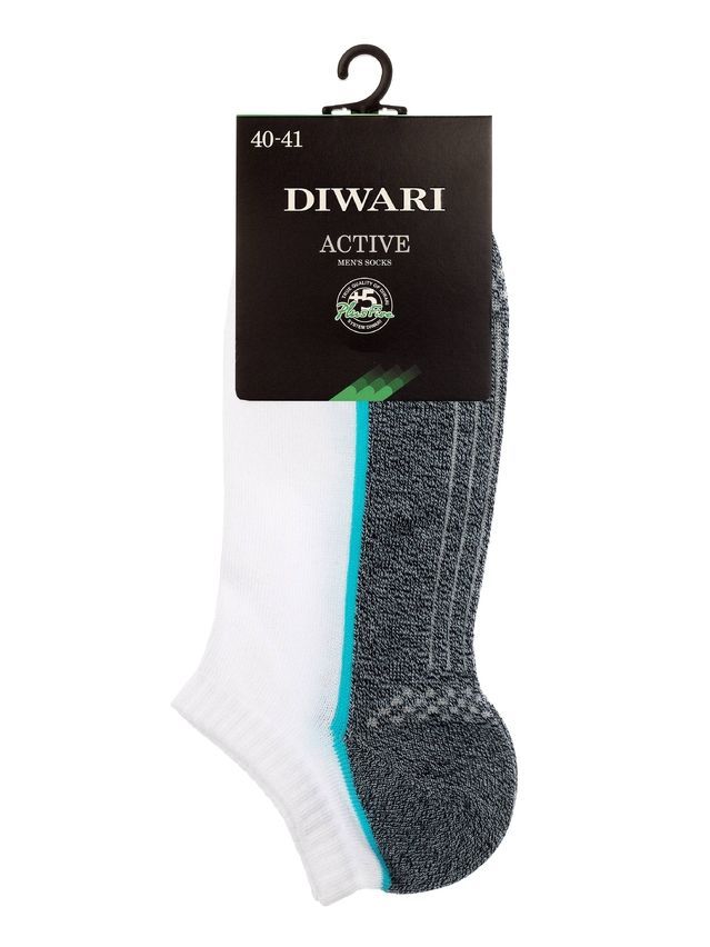 Skarpety męskie ACTIVE (ultrakrótkie) 15С-44СP, r.25, 044 biały-jeans - 2