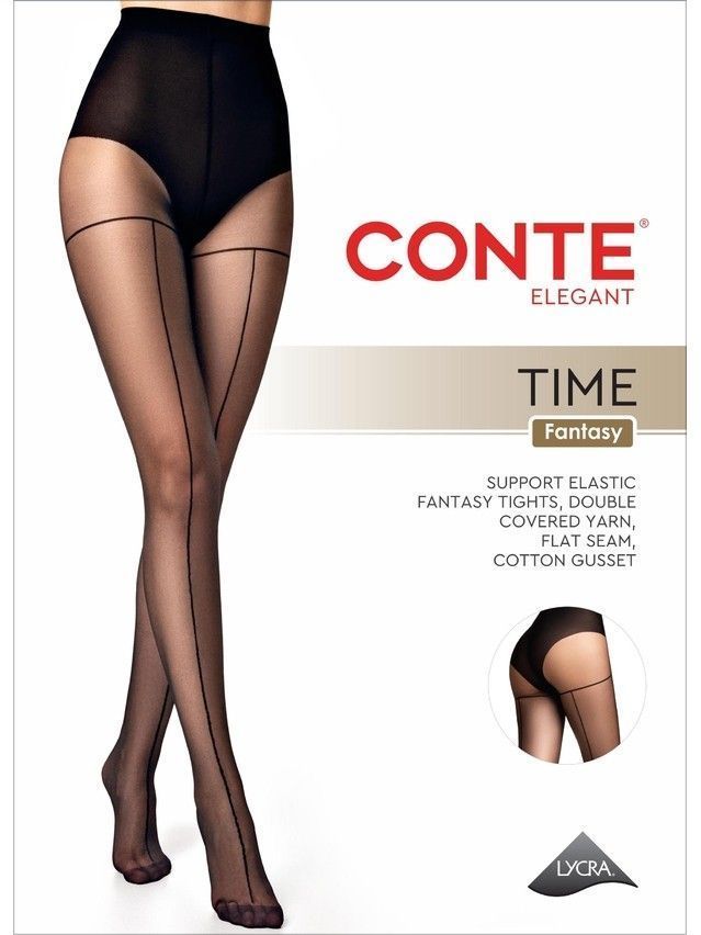 Rajstopy damskie CONTE ELEGANT TIME, r.2, nero - 6