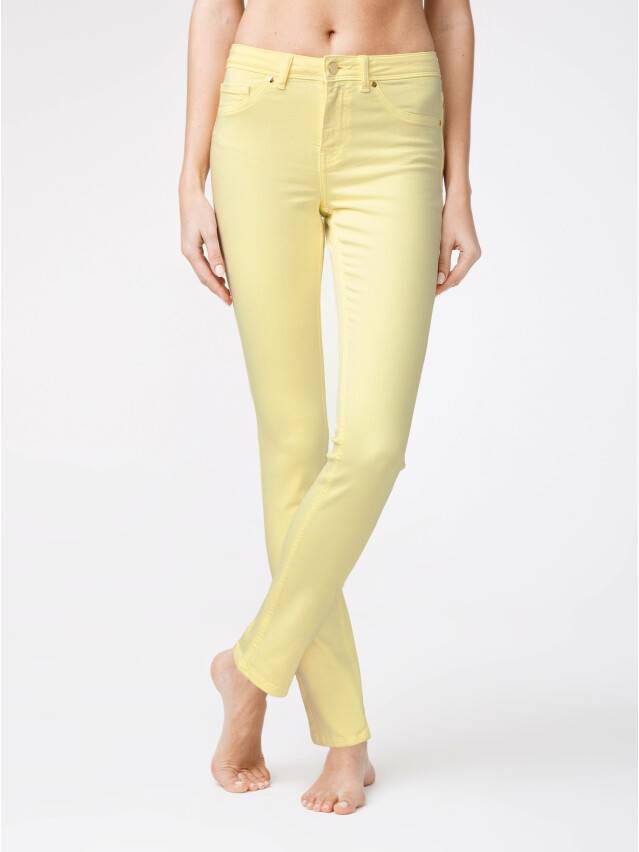 Spodnie denim CONTE ELEGANT CON-38Y, r.170-94, pastel yellow - 2