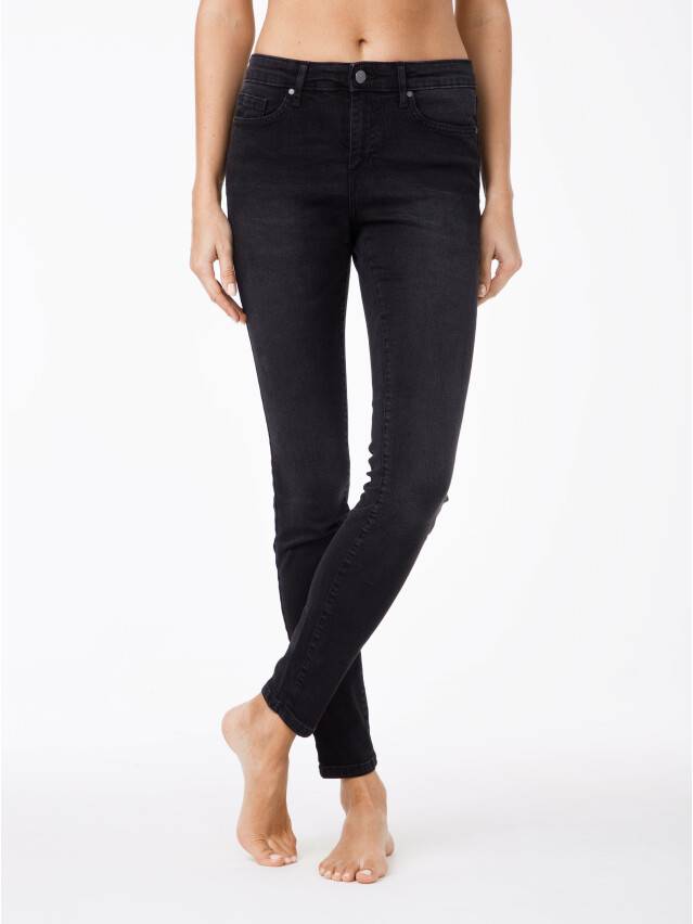 Spodnie jeansowe damskie CONTE ELEGANT 2992/4939, r.170-102, czarny - 2
