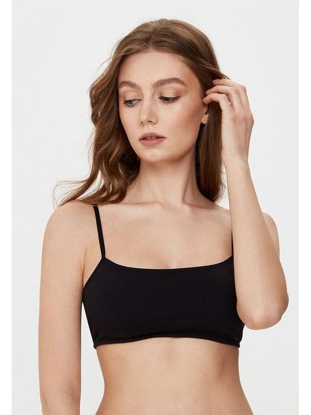 Bustier damski bawełniany LBE 2017, r.84/XS, czarny - 1