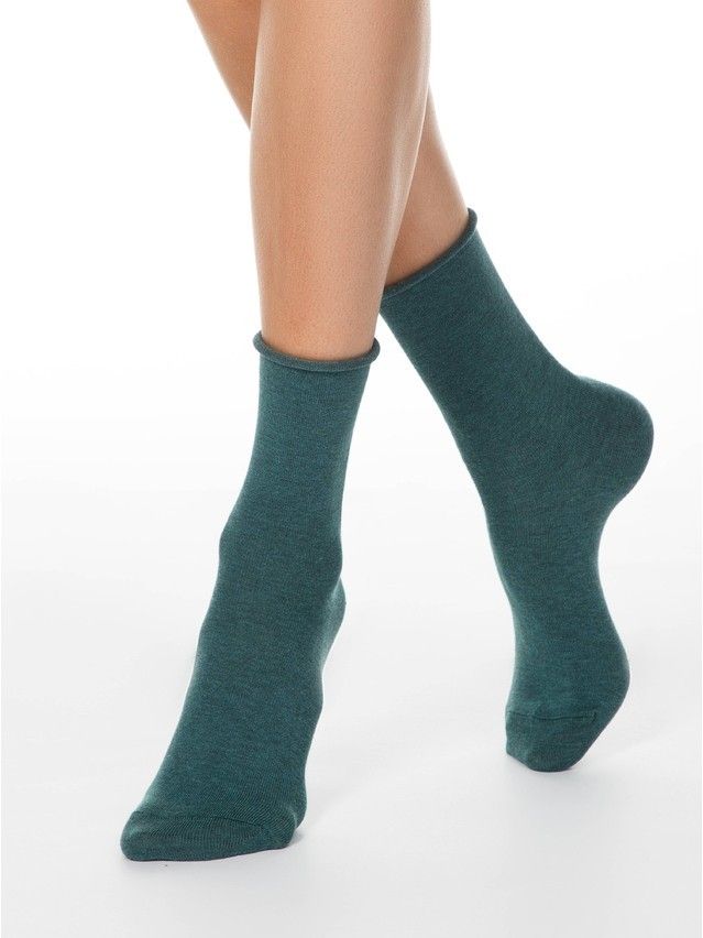 Skarpetki damskie bawełniane COMFORT (bez ściągacza) 19С-101СП, r. 36-37, 000 ciemnoturkusowy - 2