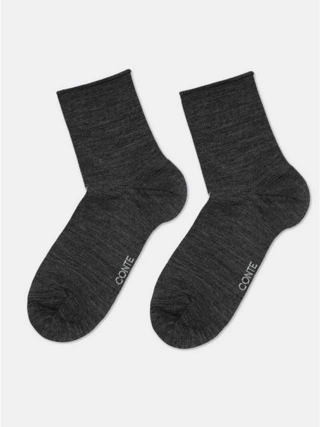 Skarpetki damskie CONTE ELEGANT COMFORT z wełną, r.36-37, 000 ciemnoszary - 5