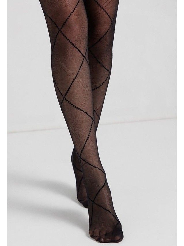 Rajstopy damskie CE FANTASY GALERIE, r.2, nero - 3