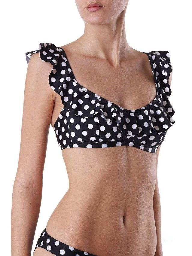 Damski stanik do pływania CONTE ELEGANT EMMI, r.77-81, czarny-biały - 2