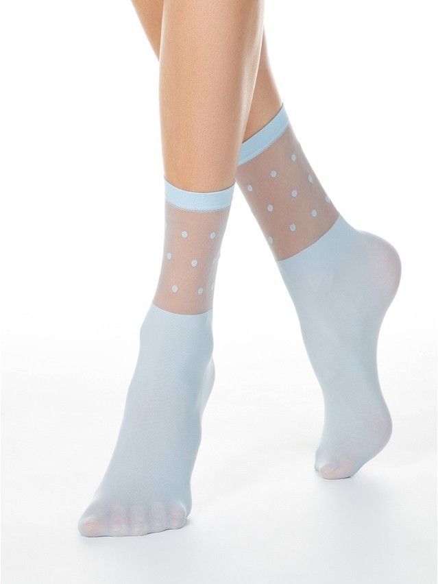 Skarpetki FANTASY 19C-29SP, r. 36-39, light blue - 1