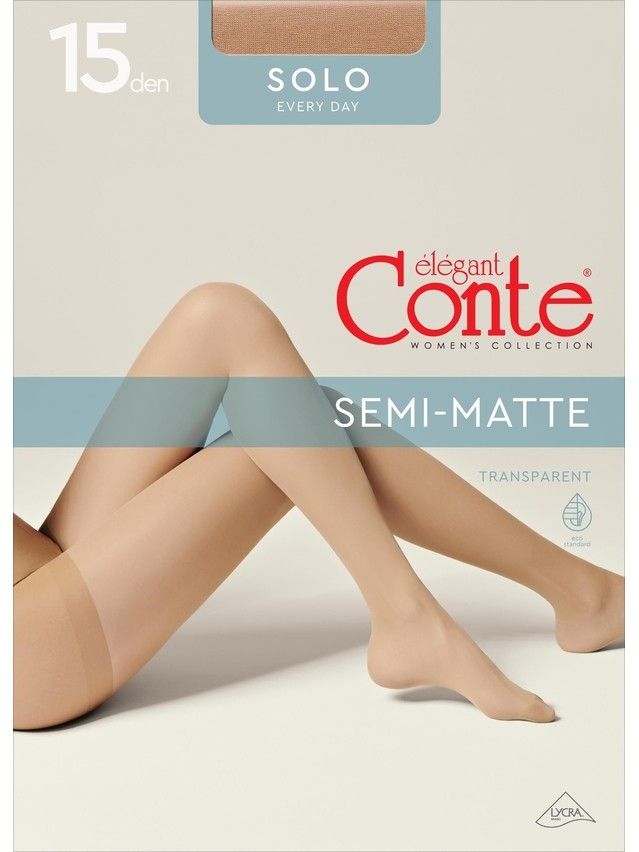 Rajstopy damskie CONTE ELEGANT SOLO 15, r.2, bronz - 4