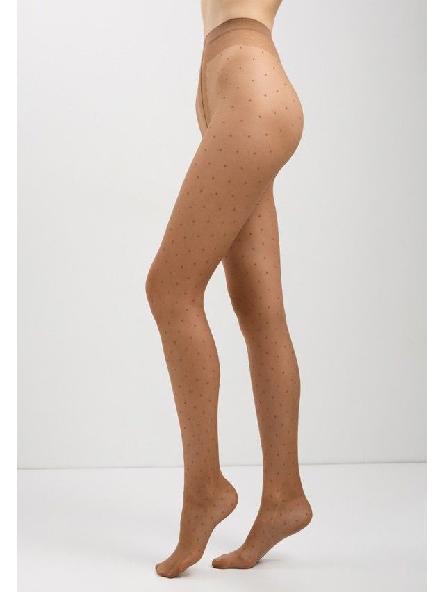 Rajstopy damskie CONTE ELEGANT DOTS, r.2, bronz - 6