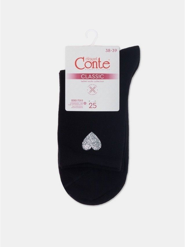 Skarpetki damskie bawełniane CE CLASSIC, r.36-37, 427 czarny - 5
