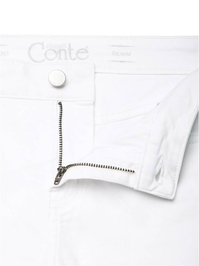 Spodnie denim CONTE ELEGANT CON-118, r.170-102, biały - 8
