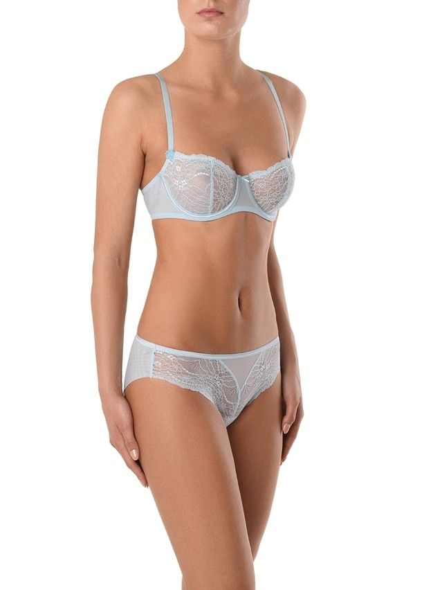 Biustonosz damski ROMANTIQUE RB6032, r. 70C, jasno-niebieski - 3