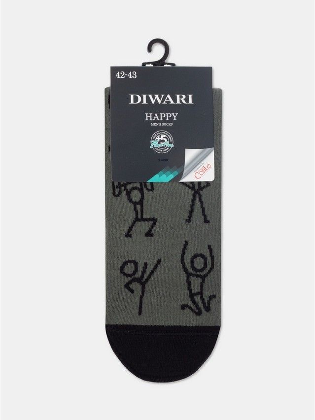 Skarpetki męskie DW HAPPY 17С-151СP, r.40-41, 188 khaki - 4