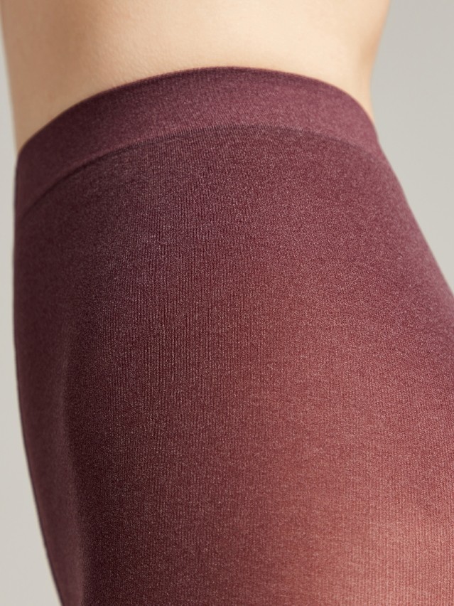 Rajstopy damskie CONTE ELEGANT TRENDY MELANGE, r.2, melanzana - 4