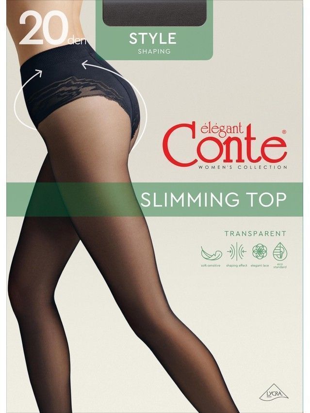 Rajstopy damskie CONTE ELEGANT STYLE 20, r.2, natural - 4