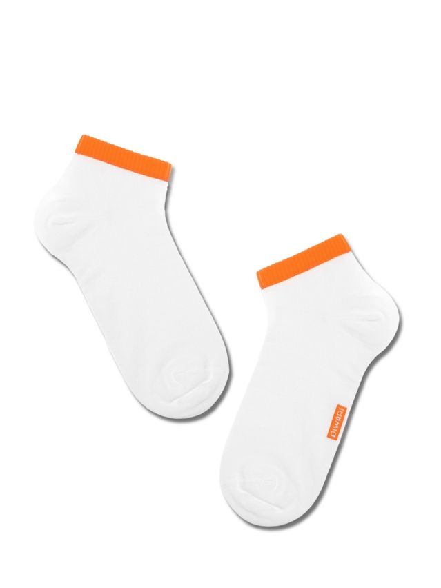 Skarpety męskie ACTIVE (krótkie),r. 25, 068 biały-pomarańczowy - 1