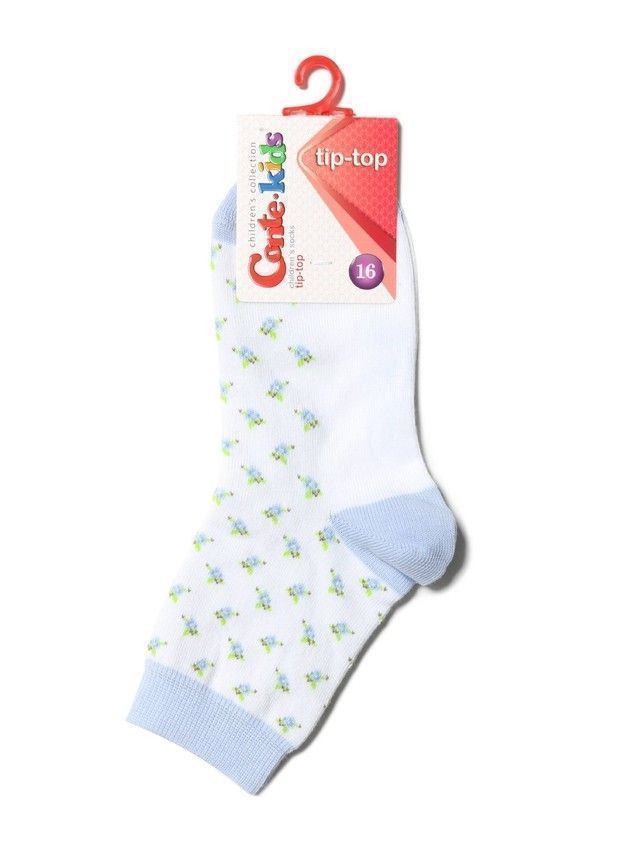 Skarpety dziecięce CONTE KIDS TIP-TOP, r.24-26, 273 biały- jasnofioletowy - 2