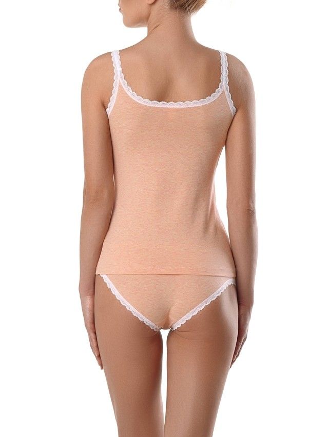 Top damski VINTAGE LT 777, r.170-84, brzoskwiniowy-biały - 2