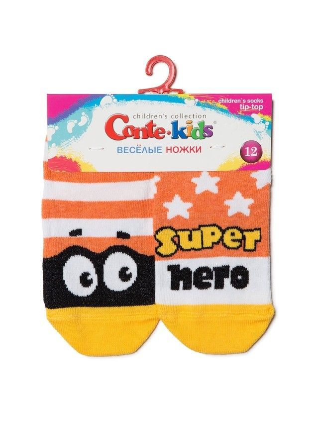 Skarpetki dziecięce CONTE-KIDS CHEERFUL LEGS, r.18-20, 283 pomarańczowy - 2
