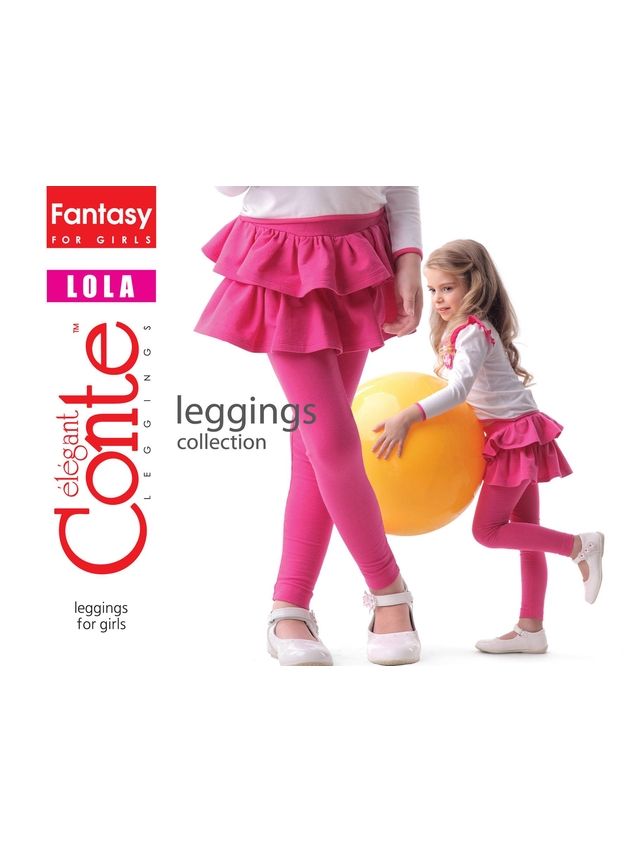 Legginsy dla dziewczynek LOLA, r. 110,116-56, blue - 1