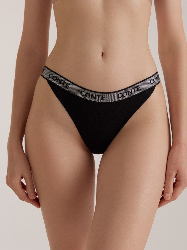 Majtki damskie CE BODY TOUCH LBR 3198, r.90/XS, czarny - 1