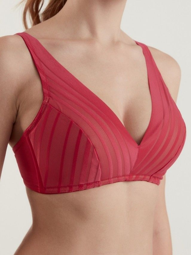Biustonosz CE SPORT GLAM RB7129, r.70A, karmazynowy - 1