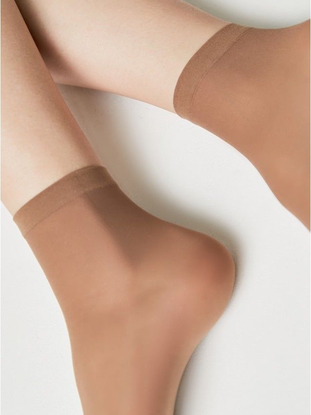 Skarpetki damskie CE TULLE (2 pary),r.36-39, bronz - 7