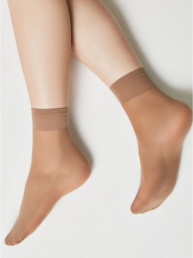 Skarpety damskie TENSION SOFT 20 (1 para),r. 23-25, bronz - 7