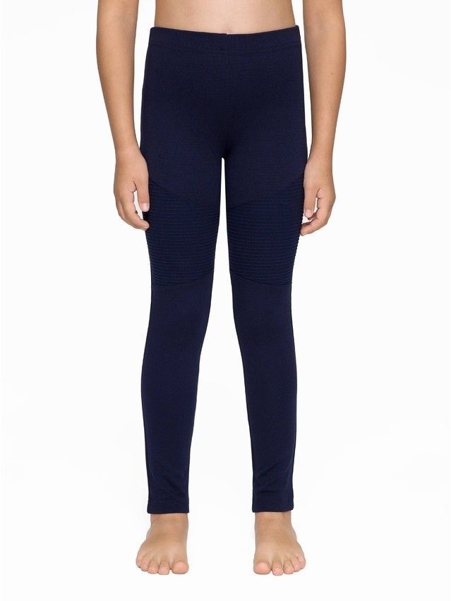 Legginsy dla dziewczynek CANDY, r.116,122-60, navy - 1