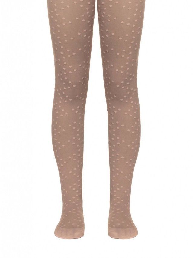 Rajstopy eleganckie dla dzieci MILLIE, r. 104-110, natural - 1