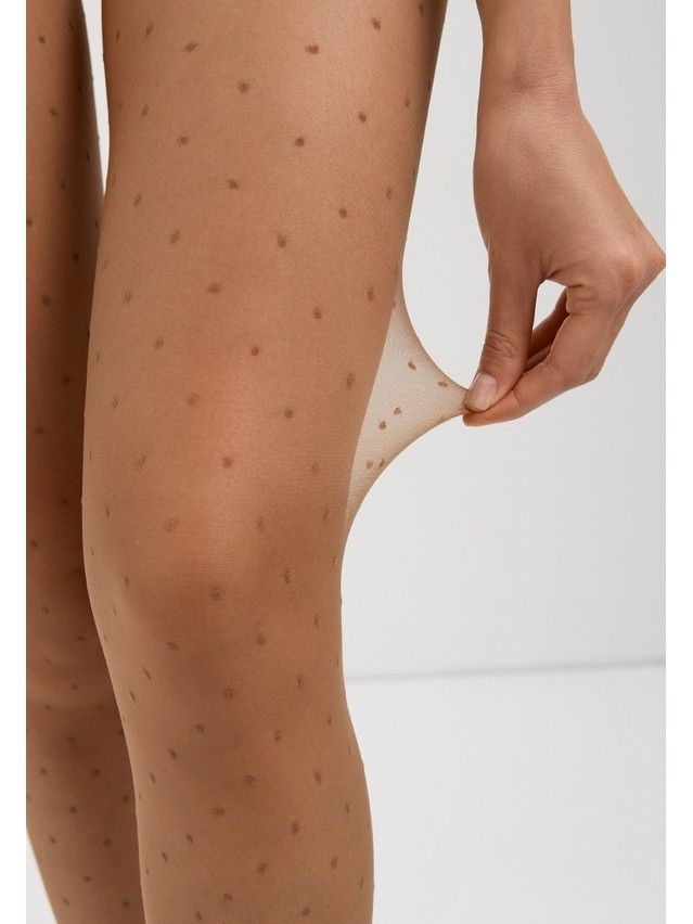 Rajstopy damskie CONTE ELEGANT DOTS, r.2, bronz - 8
