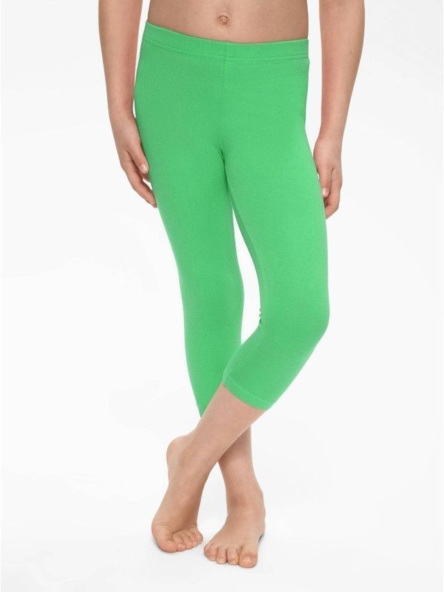 Legginsy dla dziewczynek 3/4 NINETTE, r. 110,116-56, green - 2