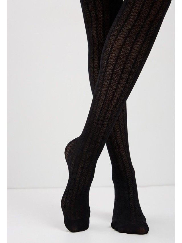 Rajstopy damskie CONTE ELEGANT LACY LINE, r.2, nero - 2