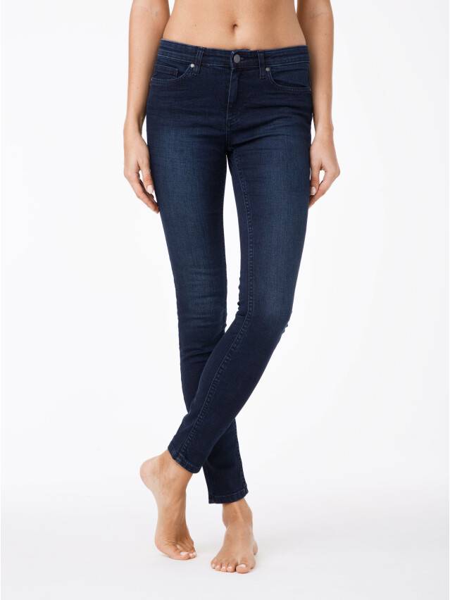 Spodnie jeansowe damskie CONTE ELEGANT 623-100D, r.170-102, ciemnoniebieski - 1