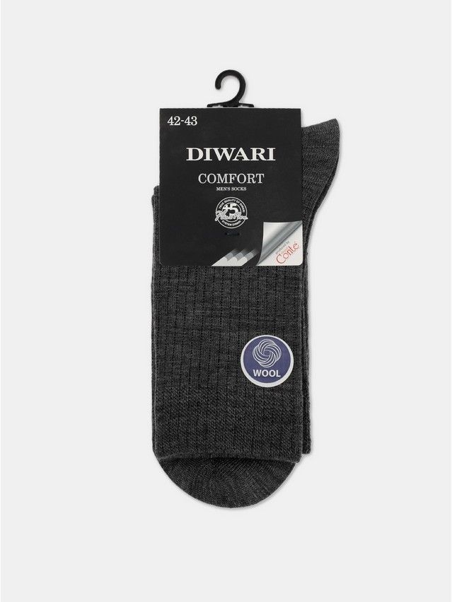 Носки мужские DW COMFORT (шерсть) 22С-128СП, р.25, 182 темно-серый - 3