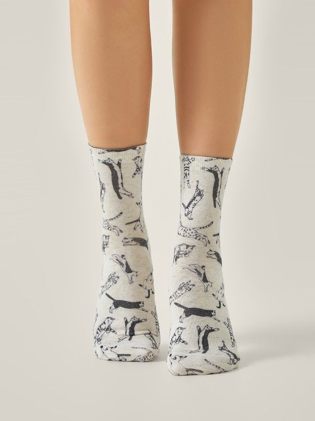 Skarpetki damskie CONTE ELEGANT FANTASY, r.36-38, 726 beżowy - 1