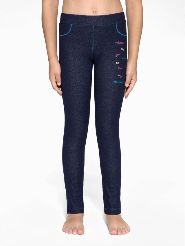 Legginsy dla dziewczynek CONTE ELEGANT SKETCH, r.104,110-56, marino - 2