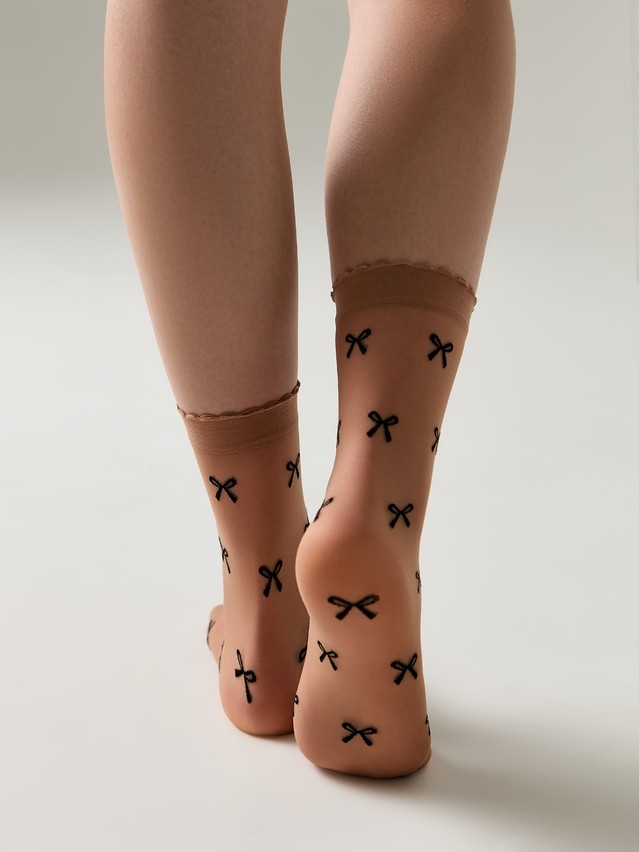 Skarpetki damskie CONTE ELEGANT FANTASY, r.36-39, natural - 2