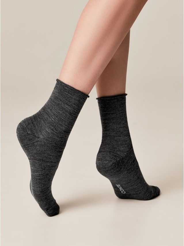Skarpetki damskie CONTE ELEGANT COMFORT z wełną, r.36-37, 000 ciemnoszary - 3