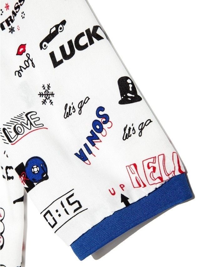 Bluzka damska CE LBL 886, r.170-84-90, white-ultramarine - 5