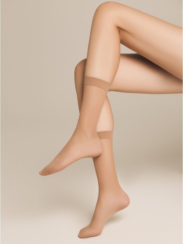 Skarpetki damskie CONTE ELEGANT DRESS CODE 20 (1 para),r.36-39, natural - 2