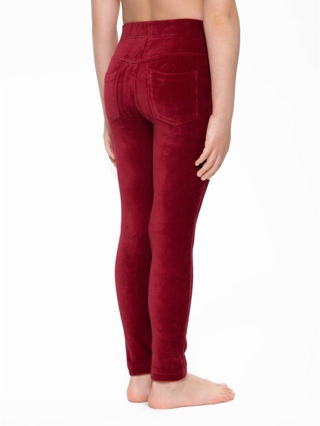 Legginsy dla dziewczynek AVRORA, r.110,116-56, bordo - 3