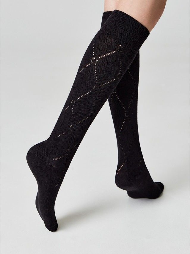 Podkolanówki damskie CONTE ELEGANT CLASSIC, r.36-39, 007 czarny - 5