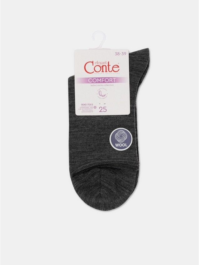 Skarpetki damskie CONTE ELEGANT COMFORT z wełną, r.36-37, 000 ciemnoszary - 6