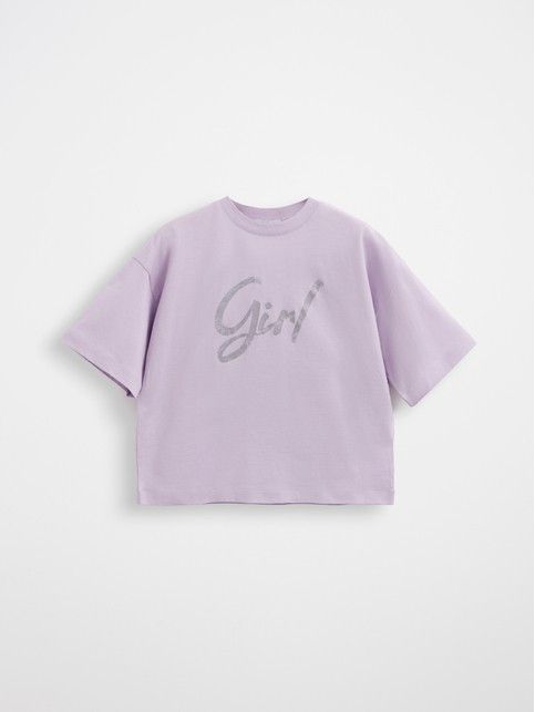 Футболка из хлопка с рисунком «Girl» LD 3032