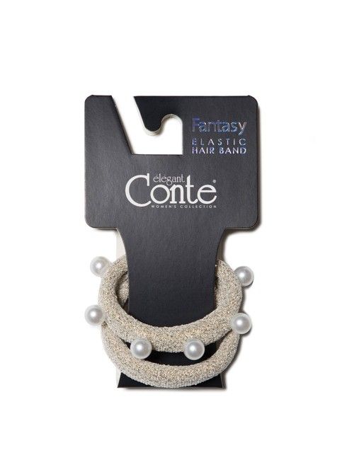 Opaski do włosów z lureksem i koralikami FANTASY
