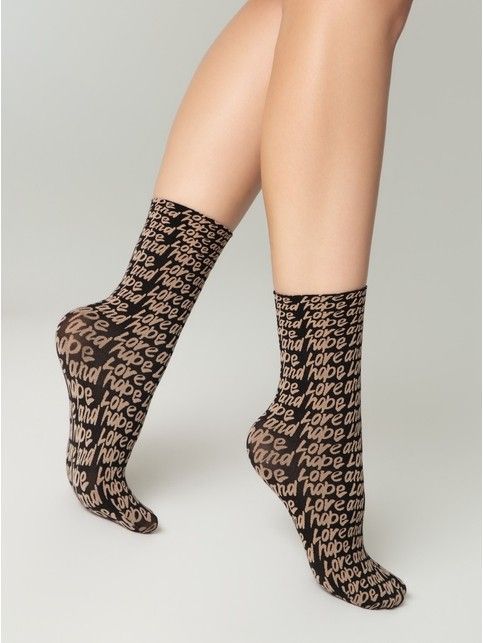 Skarpetki damskie z wzorem 