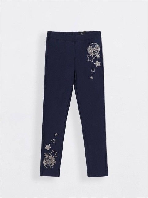 Modne legginsy z efektem termicznym DISCO